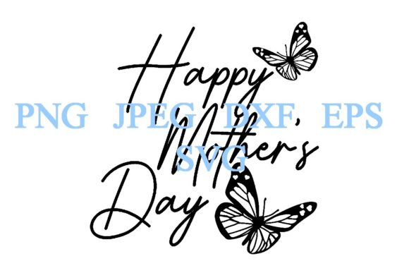 11 Decorative Happy Mothers Day DXF SVG Graphics