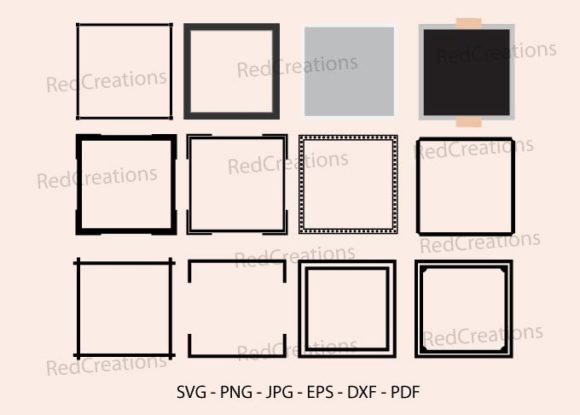 12 Square Frame SVG Bundle: Graphics & Crafts Review