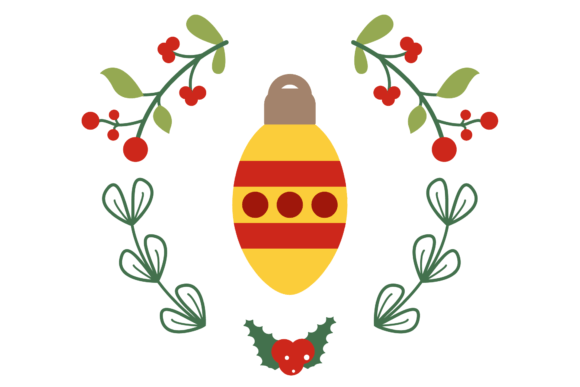 Christmas Tree Decorative Lights Badge: Graphics & Crafts