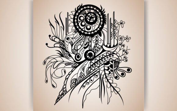 Decorative Abstract Coloring Page Book Graphics Review
