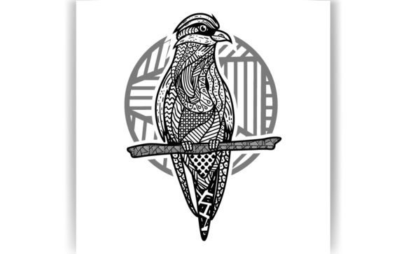 Decorative Bird Coloring Page Book: Graphics & Coloring Pages Amp