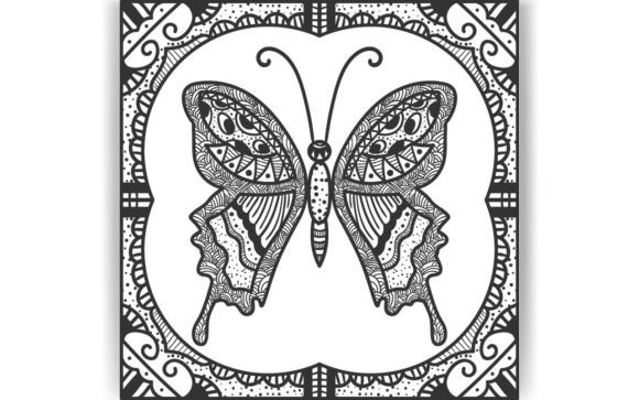 Decorative Butterfly Coloring Page Book: Graphics & Coloring Pages Amp