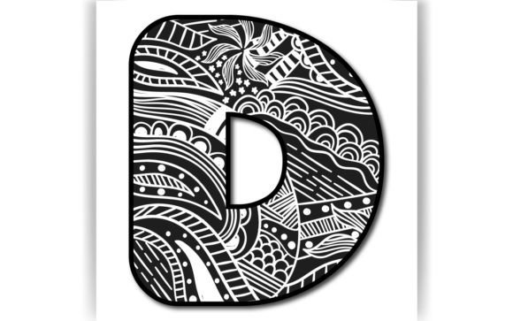 Decorative D Letter Coloring Page KID Review