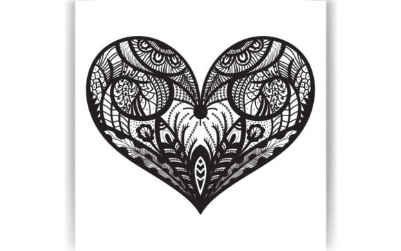 Decorative Heart Coloring Pages Amp Graphics Review