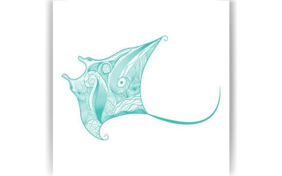Decorative Stingray Coloring Page Book Review