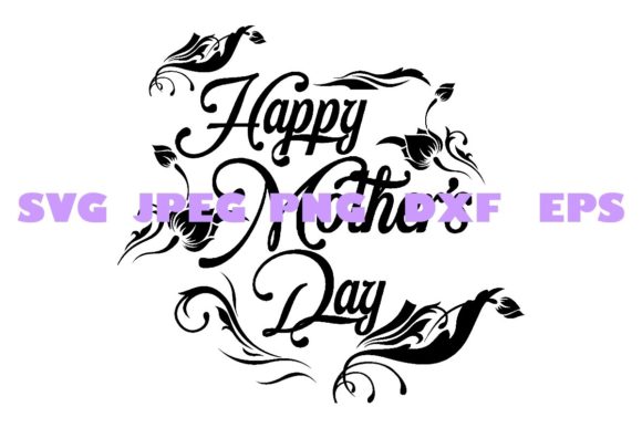 Elegant Decorative Mothers Day DXF 19 Graphics & Crafts