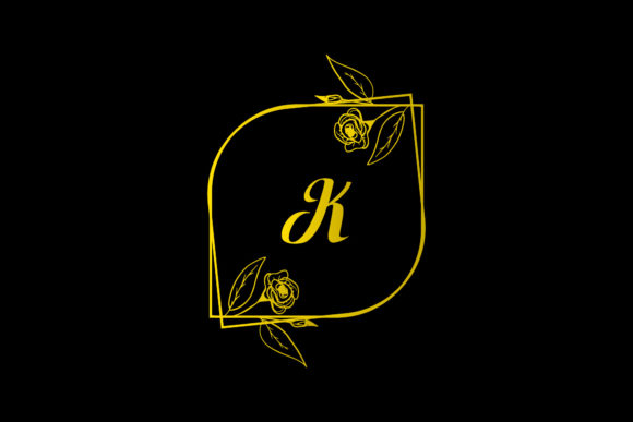 Elegant Monogram Decorative Design for Graphics and Crafts