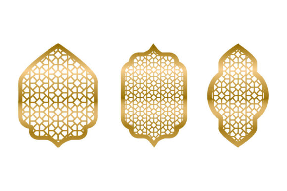 Golden Decorative Ornate Design Vector Graphics Review