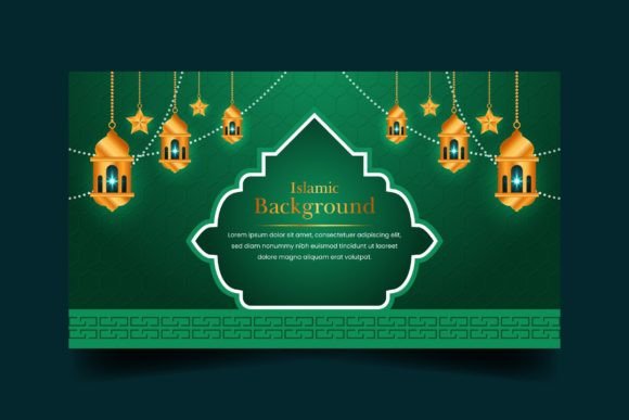 Islamic Lantern Graphics for Blog Backgrounds