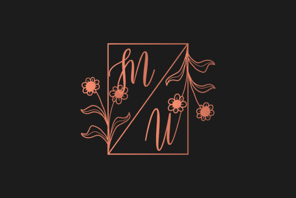 Monogram Letters Element Decorative Graphics & Crafts