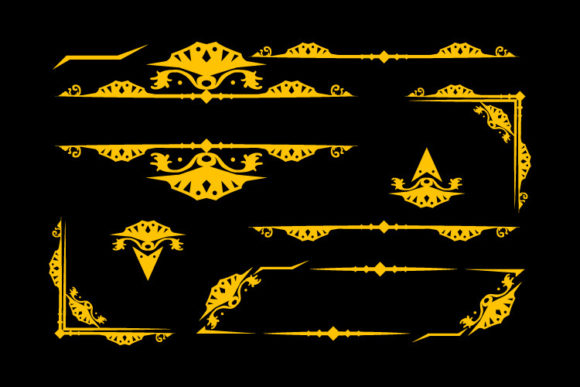 Set of Ornamental Decorative Art Design Review